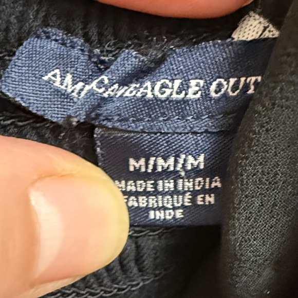 American Eagle Outfitters Black Jumpsuit with White Floral Embroidery - Picture 9 of 11